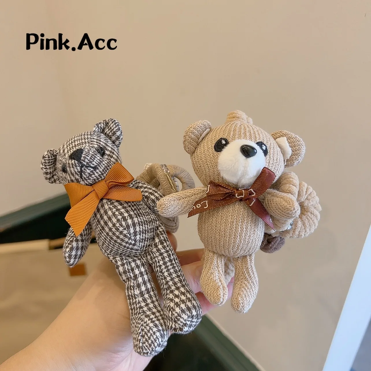 

Новинка 2024, мультяшная игрушка, медведь, аксессуары для волос, милая кукла, медведь, флуоресцентный зеленый медведь, плюшевые животные, заколки для волос, детский головной убор