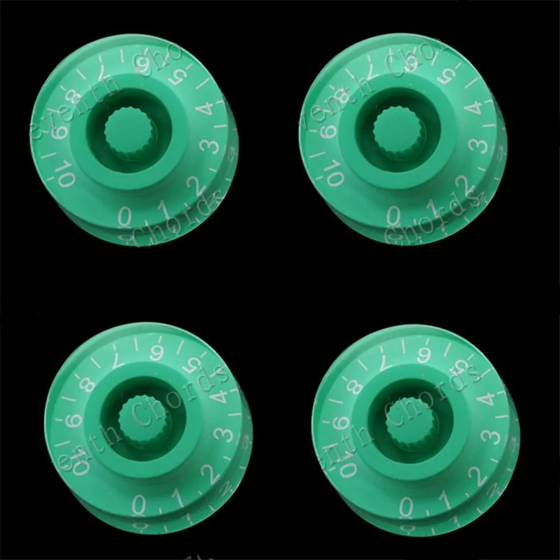 

4Pcs/lot Beautiful Green Speed Control Knobs For Electric Guitar Volume Tone knob Buttons Pot Cap Knob Guitar Accessories