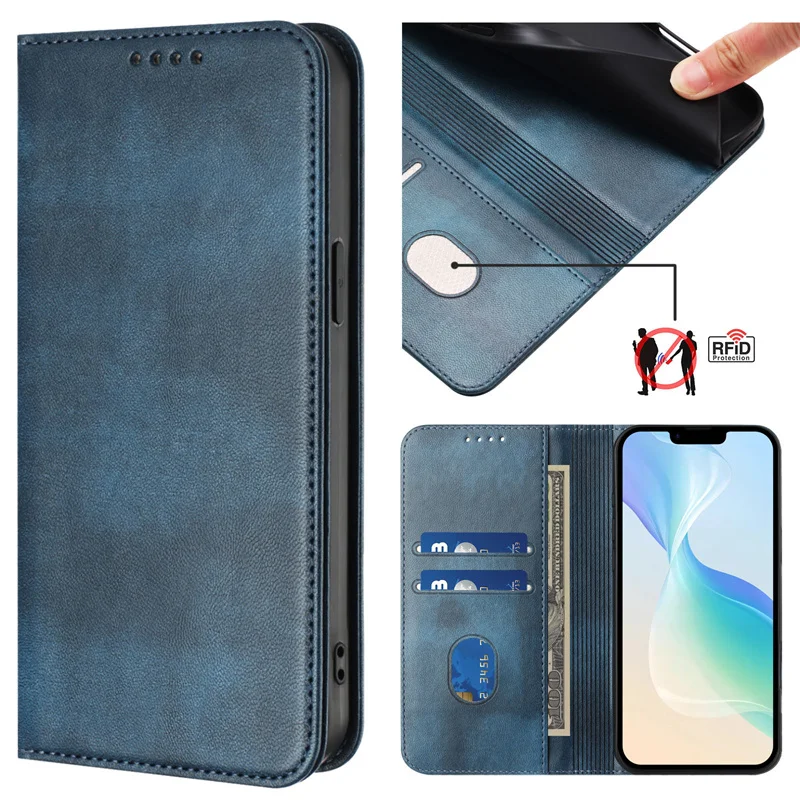 Redmi 13 磁気ケース Xiaomi Redmi 13 4G 5G レザーウォレットフリップアトラクションケース Xiaomi Redmi 13X 電話カバー Coque Etui