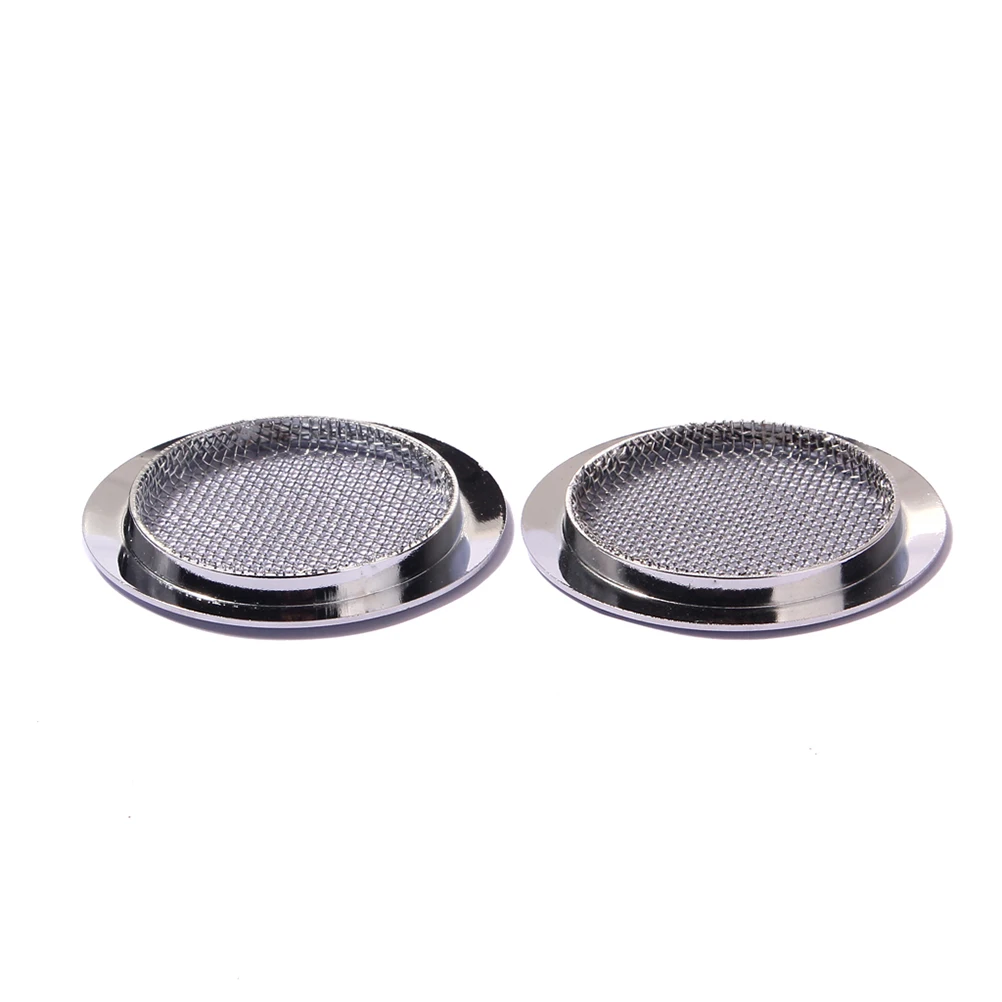 

Silver Metal Screened Resonator Sound Hole Inserts for Dobro Resonator Guitar Guitar Maker Use Sound Hole Inserts
