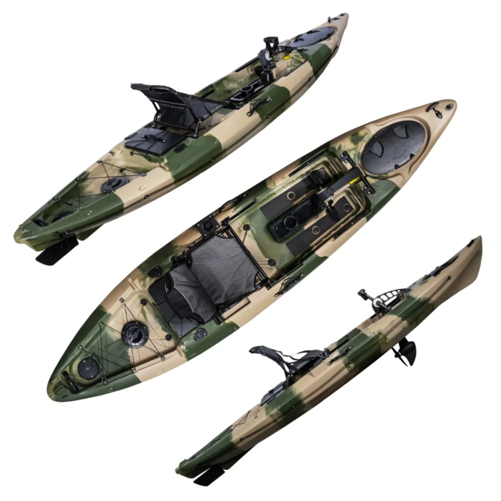 

Профессиональная система педалей для одинарных рыболовных каяков длиной 3,66 м, для серфинга на открытом воздухе, материал PE HDPE