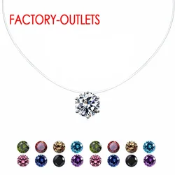 Real 925 Sterling Silver Bridal Pendant Necklace For Decoration Fashion Jewelry Austrian CZ Crystal Women Girls Party Engagement