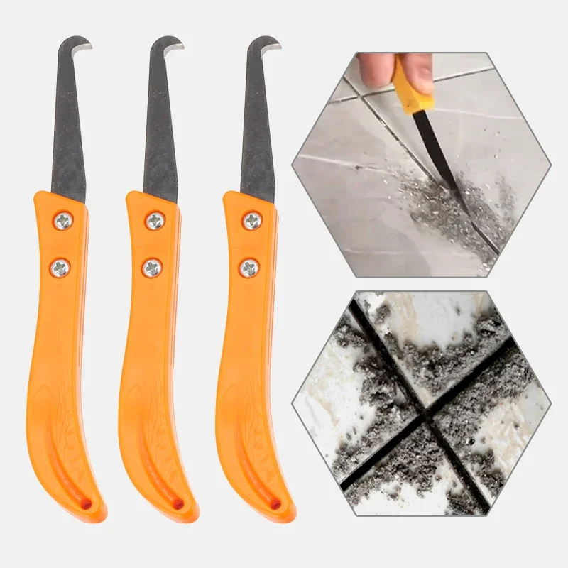 Professional Tile Gap Repair Tool Cleaning and Removal Grout Hand Tools Notcher Collator Tile Gap Repair Tool Hook Knife