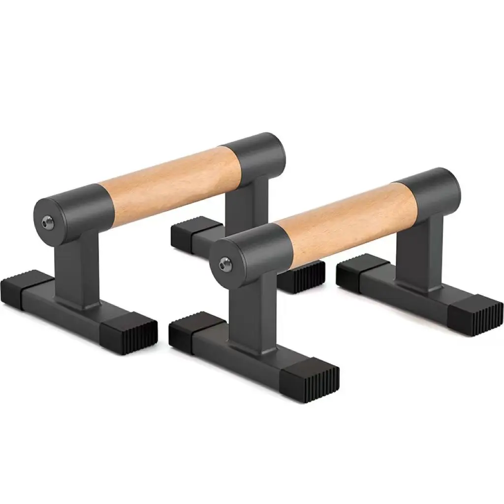 NEW Size Factory hot selling Wooden Push Up Bar Parallel Bars Practice Chest Muscles Home Fitness Equipment