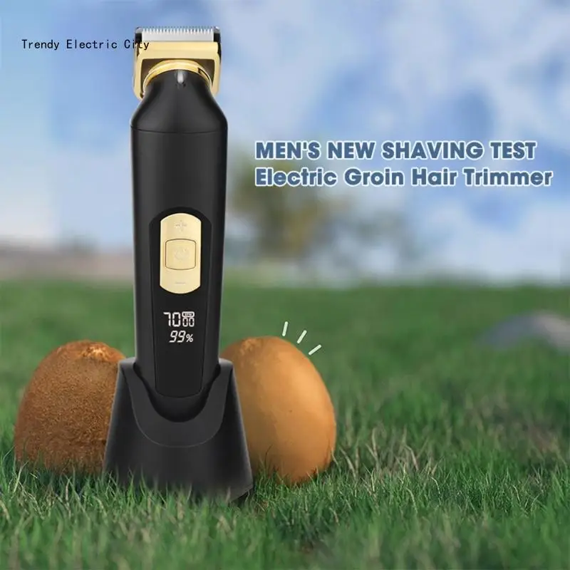 Body Shaver Pubic Hair Trimmer for Men Manscape Groin Trimmer Body Hair Trimmer Shaver Body Groomer Waterproof R9CD