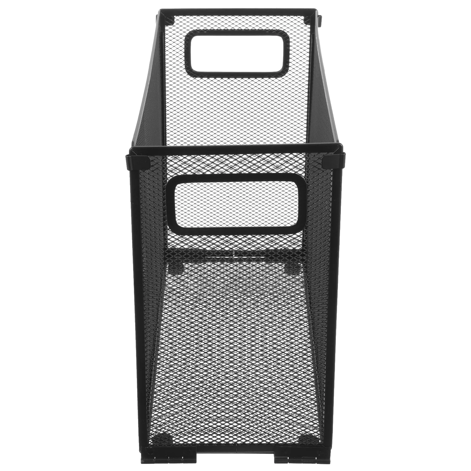 File Box Organizer Stainless Steel Foldable Desktop Document Holder For Office School Home Multi-Layer Mesh File Storage