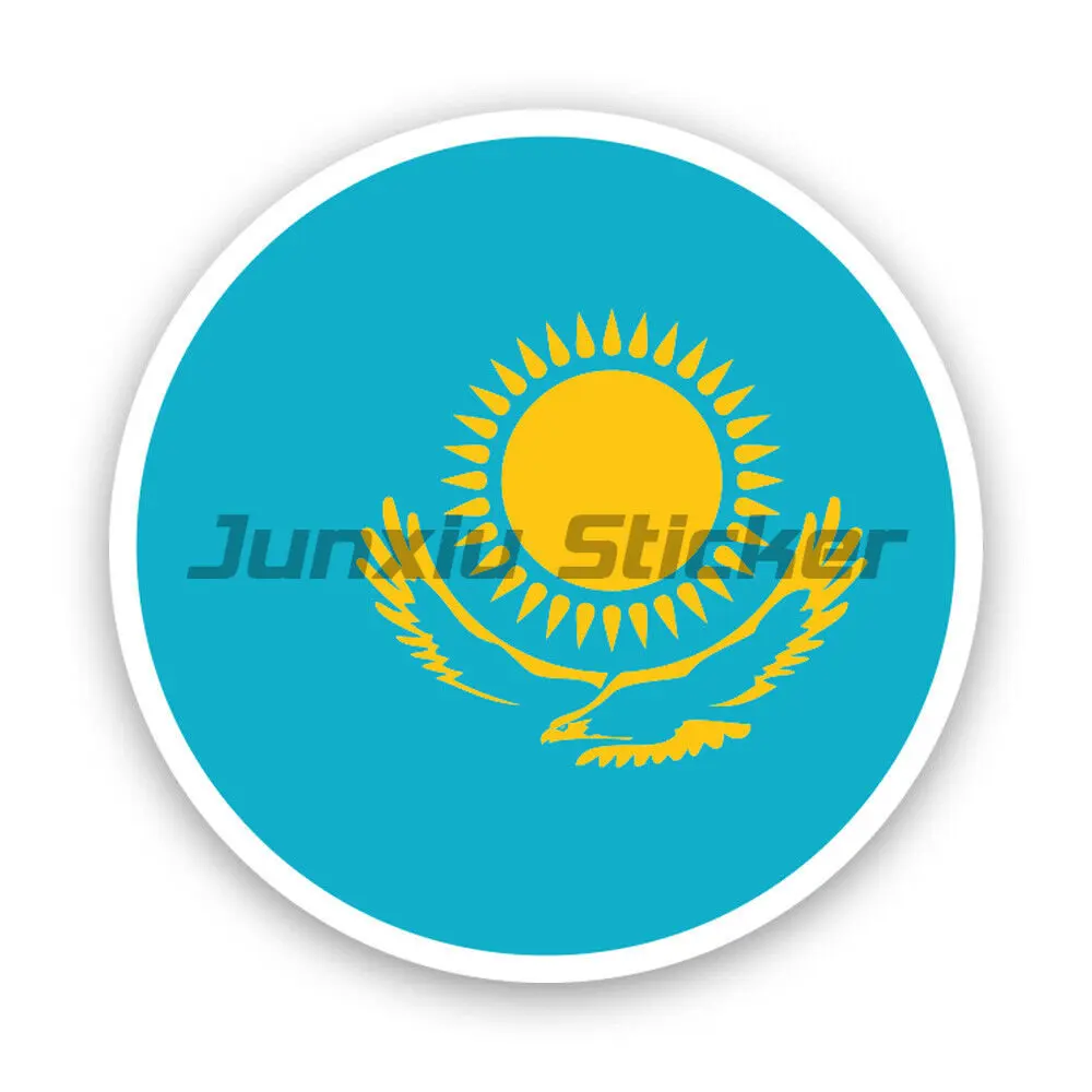 Kazakhstan Flag Bumper Window Decals Vinyl Sticker Bicycle Accessories Wall Stickers Rooms Truck Stickers Motorcycle Decals