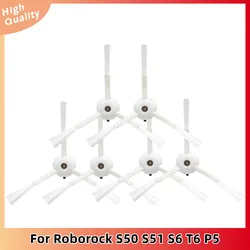 Roborock S50 S51 S6 T6 용 진공 청소기 액세서리 교체 부품, 샤오미 MI 1 s 로봇용 사이드 브러시 및 걸레 천, 3 암