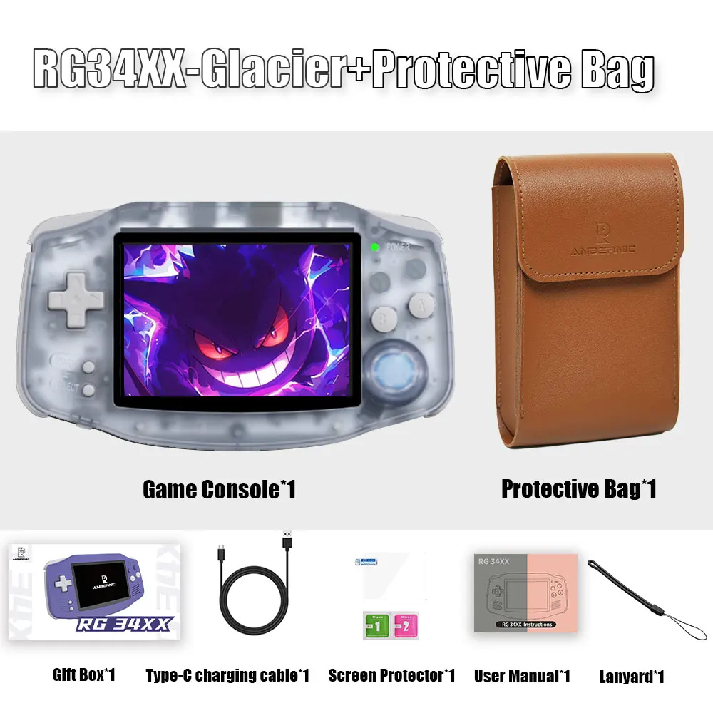 Anbernic RG34XX consoles de jeux portables rétro RG 34XX lecteur de jeu rétro classique Linux 64 bits 3500mAh batterie WiFi Bluetooth HD 44 Anbernic RG34XX consoles de jeux portables rétro RG 34XX lecteur de jeu rétro classique Linux 64 bits 3500mAh batterie WiFi Bluetooth HD 44