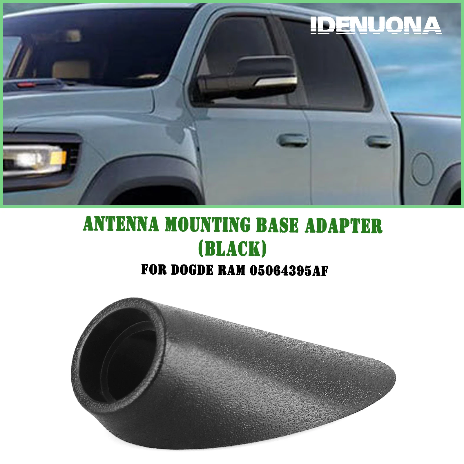 

Exterior Side Antenna Aerial Cap Mounting Base Adapter For Dodge Ram 1500 2009-2018 2500 3500 2010-2018 4500 5500 2011-2018