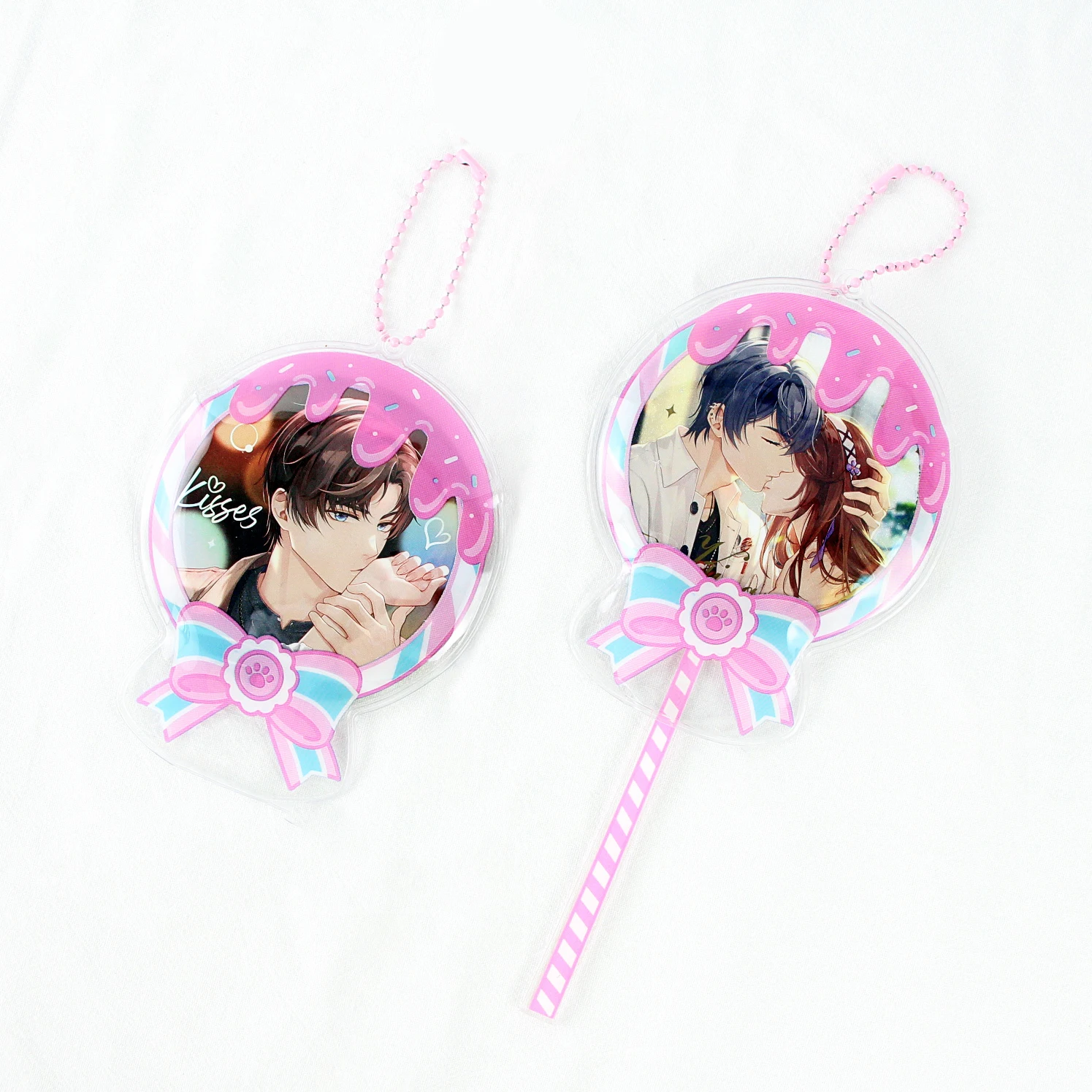 Lollipop shaped Badges Pin Case Protective for Anime Accessories Girl Anime DIY Pins Display Decoration PVC Case