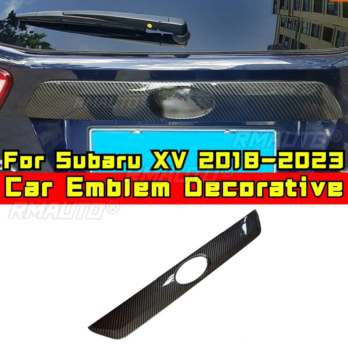 

Эмблема из углеродного волокна, задняя накладка на багажник для Subaru XV 2012-2017 2018-2023, внешнее украшение задней двери багажника