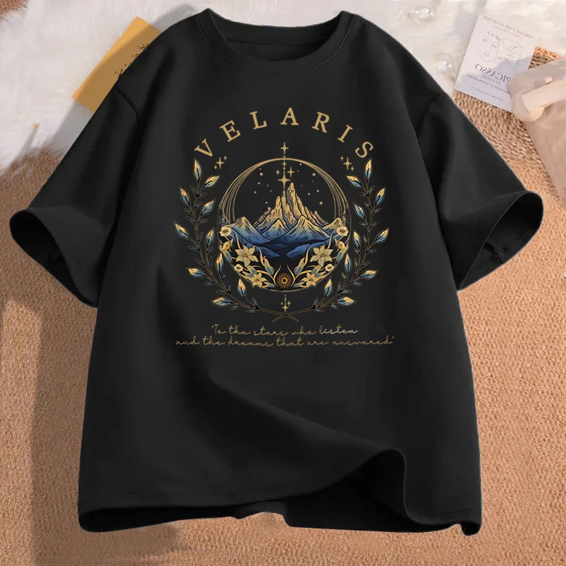 Velaris ACOTAR T Shirt Wmen Velaris City of Starlight T-shirt The Night Court Tshirt SJM Merch Court of Dreams T-shirts Bookish