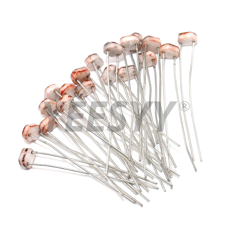 20PCS LDR Photo Light 5528 5537 5506 5516 5539 For Arduino DIY Sensitive Resistor Photoelectric Photoresistor 5528