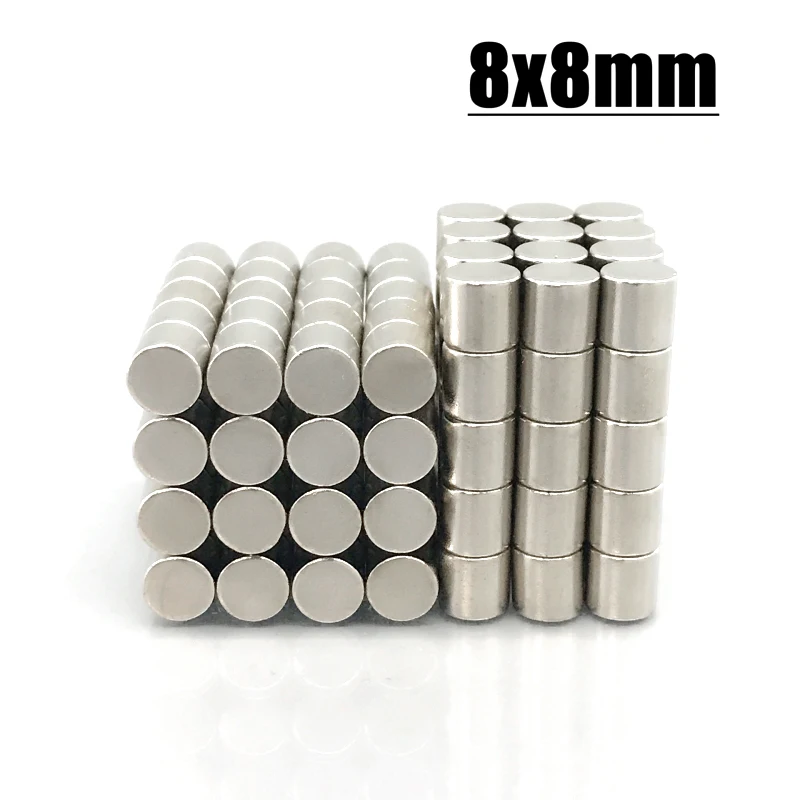 8*8mm Magnet 5-300pcs Neodymium Magnet N35 NdFeB Permanent Magnetic Imanes 8x8mm Magnet Accessory Fridge Magnets