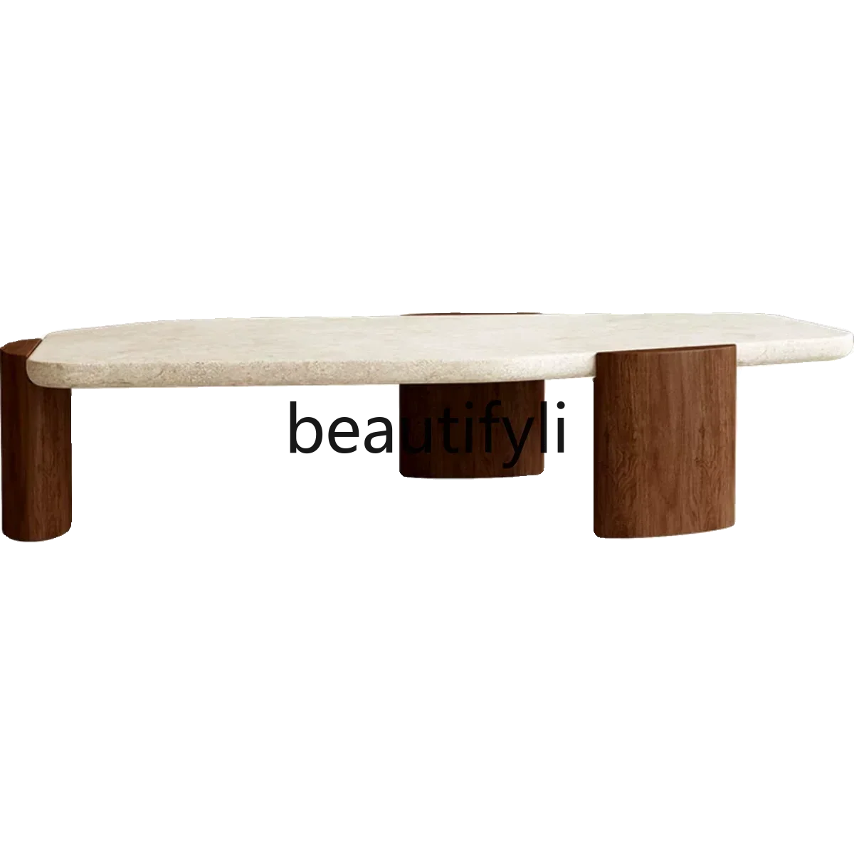 

French retro style coffee table natural lime stone cave stone coffee table medium and ancient style leisure