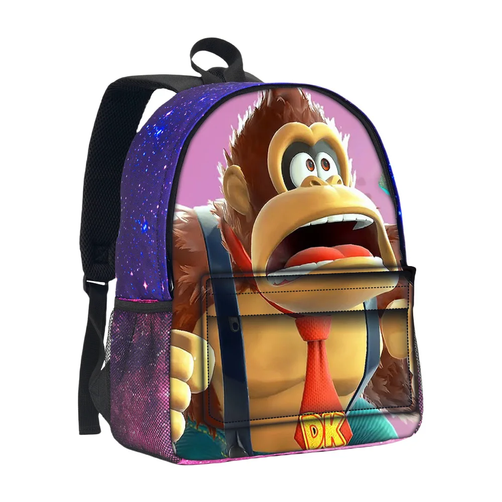 Dong Qigang: Jiaoli 완전 개방형 3D 입체 별이 빛나는 하늘 가방 Donkey Kong Bananza 학생의 최고의 미니멀리스트 별이 빛나는 하늘 가방