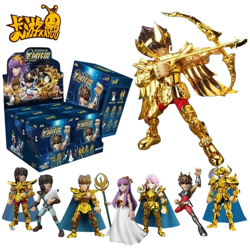 New Kayou Saint Seiya Card Holy Cloak Awakening Peripheral Doll Model Rare Cards Figure Anime Game Hobby Model Gifts Toys