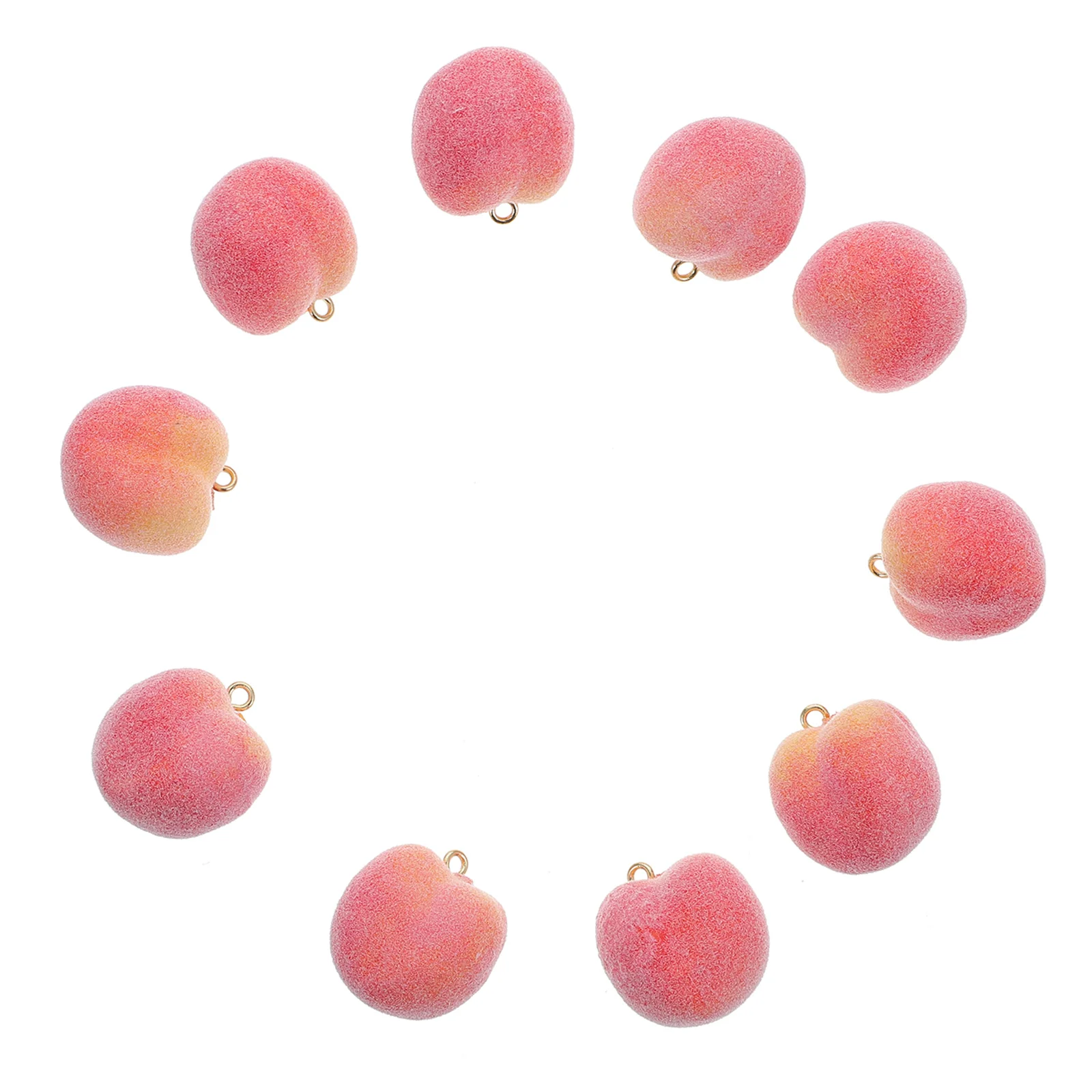

10pcs Watermelon Peach Pendant Charms Diy Necklace Jewelry Accessories Exquisite Lightweight Durable Decorative Pendant For