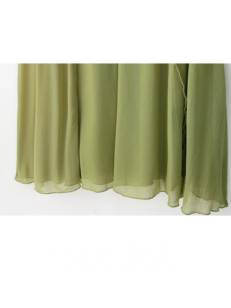 HH – robe longue élégante pour femmes, nouvelle mode, couleur unie, col en v, sans manches, dos nu, épissé, décoration, été