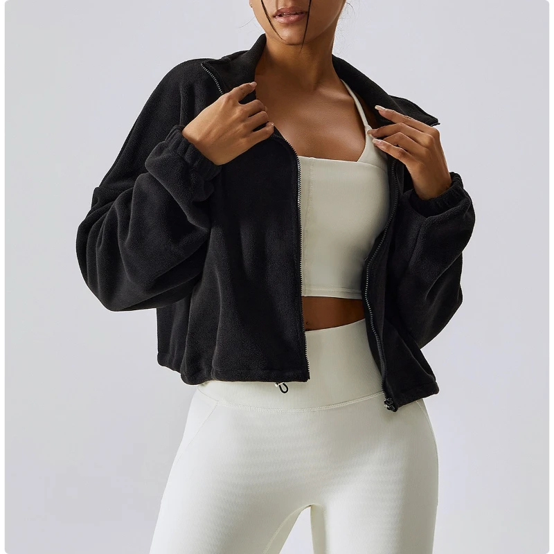 

New in Spring Autumn Women's Coats Casual Loose Outerwear Korean Fashion Windbreaker Vintage Lambhair Jacket Women Clothes