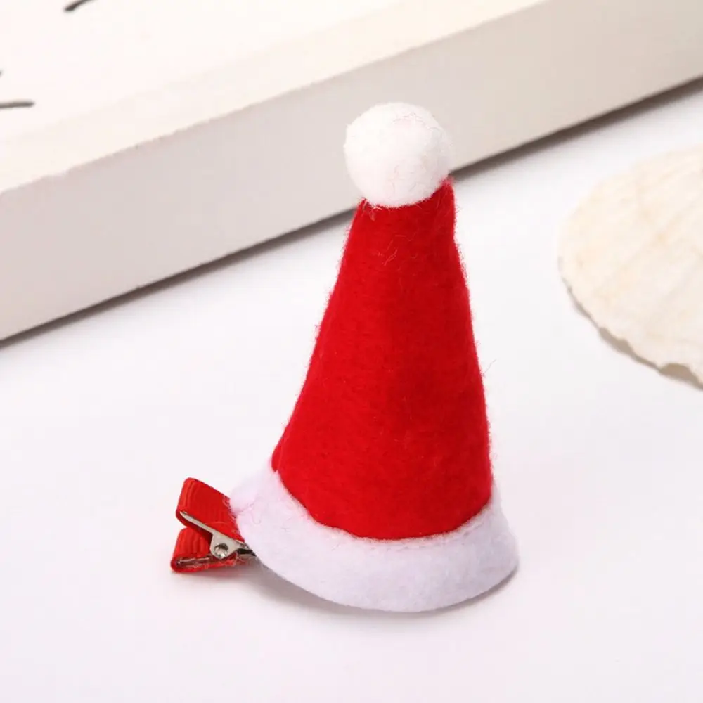 

Sweet Alloy Bow Santa Claus Elk Ears Hair Accessories Christmas Hat Hairpin Christmas Hair Clip Korean Style Headwear