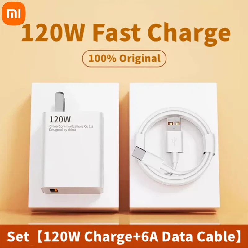 Xiaomi 120W Fast Charger 4 Ports USB PD 3.0 Type C Quick Charge Phone Charger Adapter For iPhone 15 Samsung Huawei Wall Charger