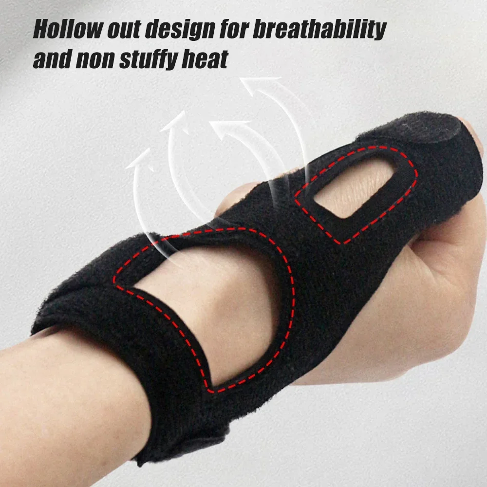 1Pcs Thumb Support Brace -Waterproof Semi-rigid Stabilizer Splint for Tendonitis, De Quervains,Trigger Finger,Fits both hands