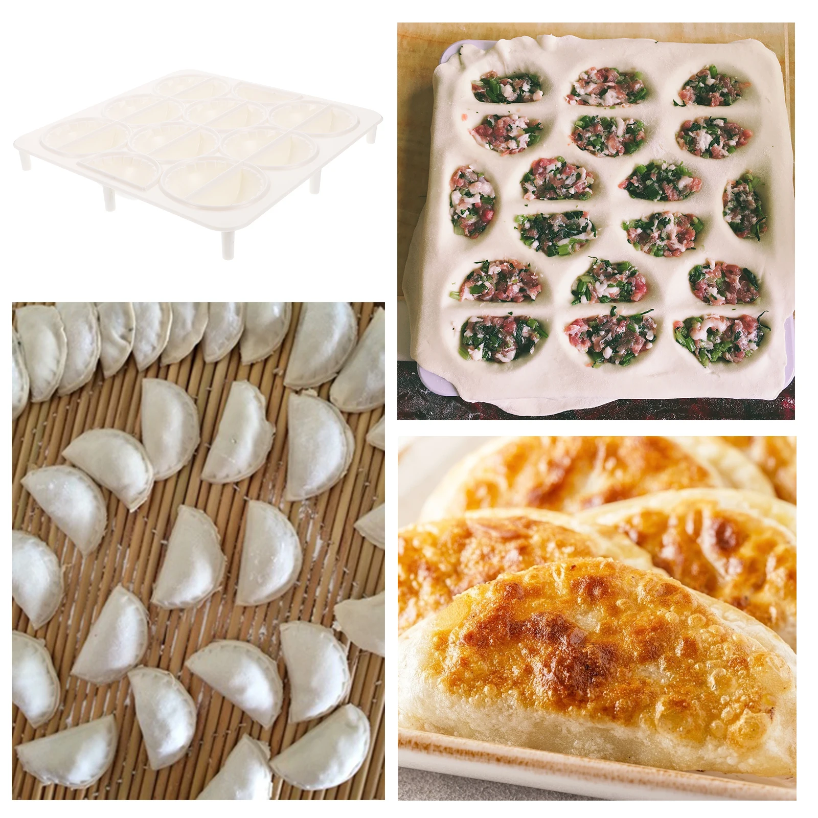 

Dumpling Mold Plastic Manual Press Set For Wrappers Crimping Design Easy Clean Kitchen Tool Dumpling Press Mold For