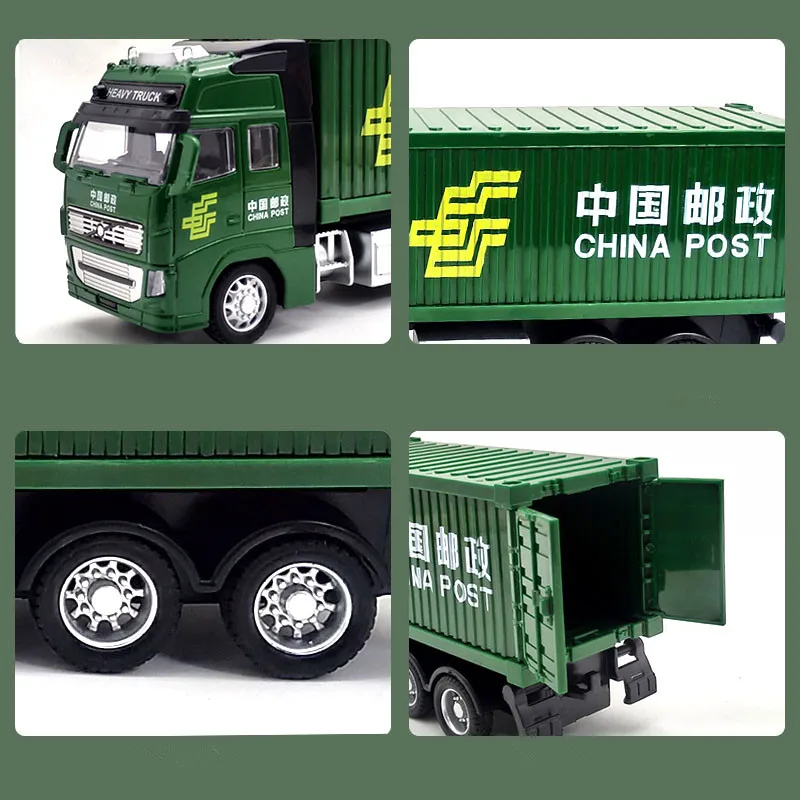 1: 38 alloy pull back box transport vehicle model,Simulated sound and light car toys,Urban transport vehicle toys,wholesale