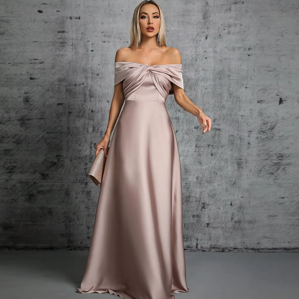 

Простое атласное платье с нерегулярным вырезом по индивидуальному заказу, платье для выпускного вечера, вечернее платье, платья для выпускного вечера