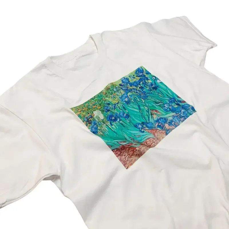 Van Gogh Irises T Shirt Lily Pads Flower Famous Art