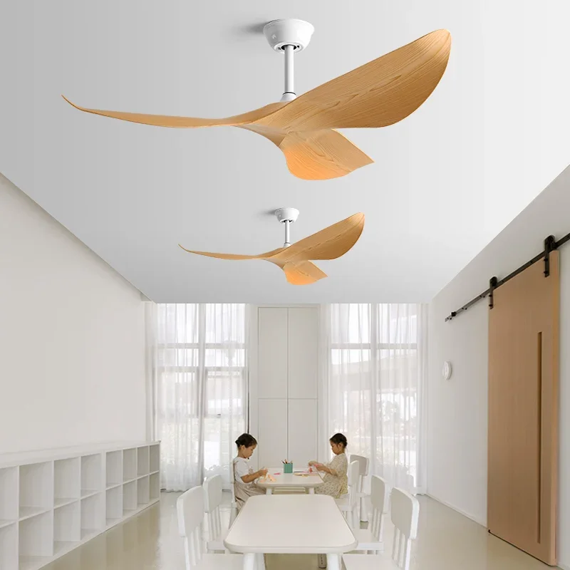 38/52 Inch Ceiling Fan with Light Living Room Restaurant Modern  Office Without Light DC Remote control Electric Celling Fans