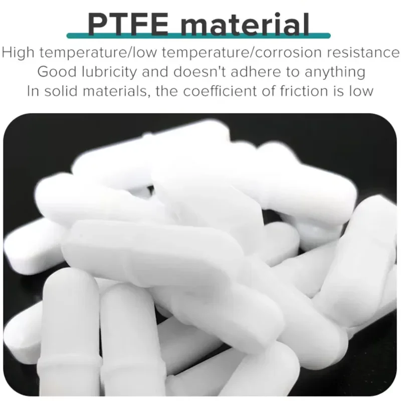 PTFE Magnetic Stir Bar Set 15/20/25/28/30/35mm Teflon Stirrer Mixer Bars Laboratory Spinbar Cylinder for Magnetic Mixer