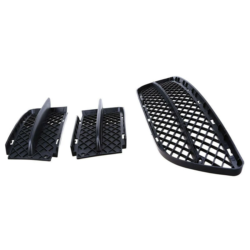 

Front Lower Bumper Grilles Cover And Fog Light Lamp Cover For-BMW 3 Series E90 E91 2006-2008 51117134074 51117134081