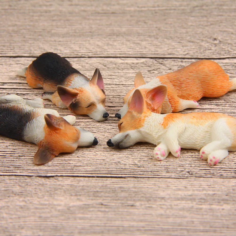

Corgi Fridge Cute Dog Model Home Decoration Refrigerator Accessories Stickers Durability Easy Use
