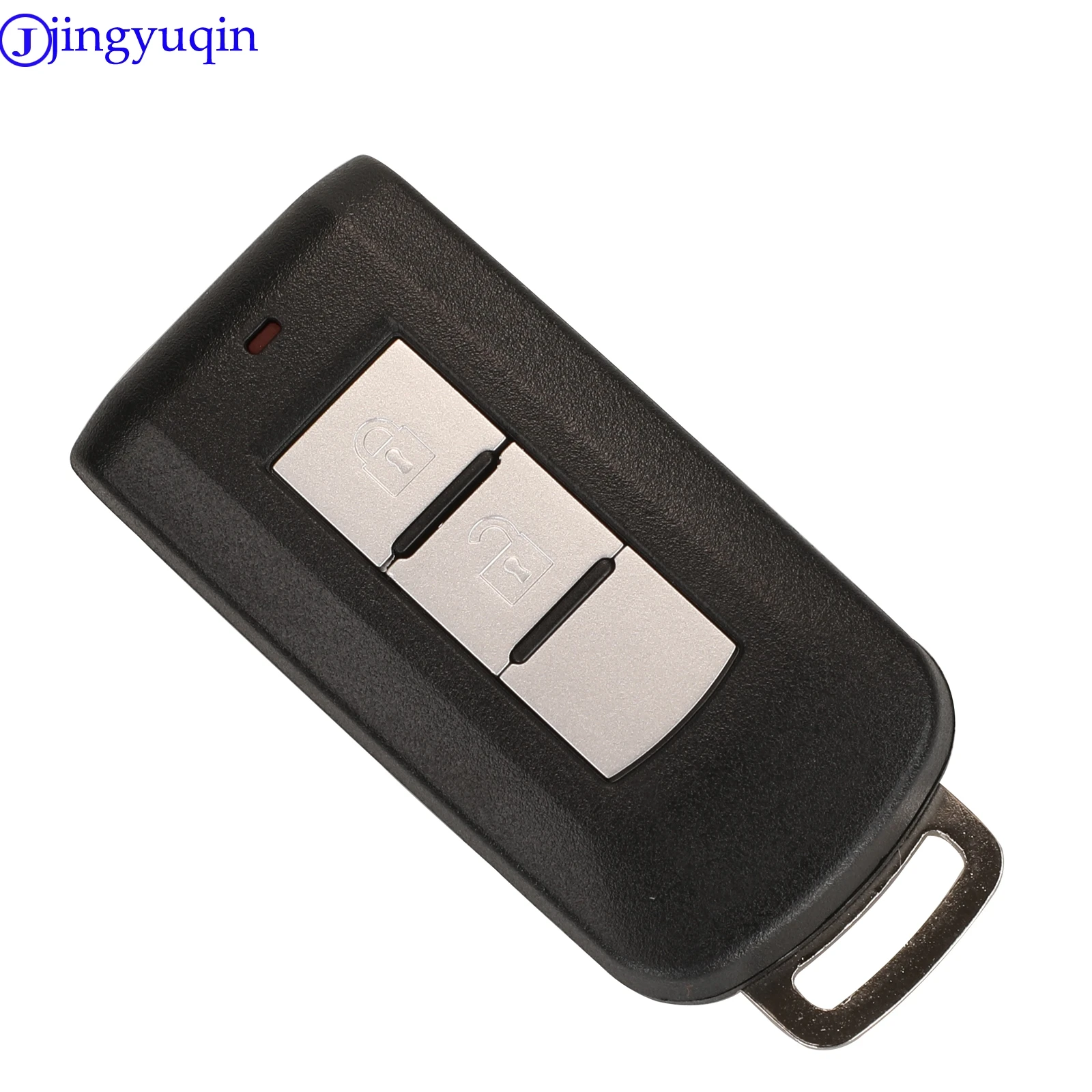 jingyuqin 2 Buttons Remote Car Key Shell For Mitsubishi Outlander 2016 Lancer 10 Pajero Sport ASX L200 Smart Key