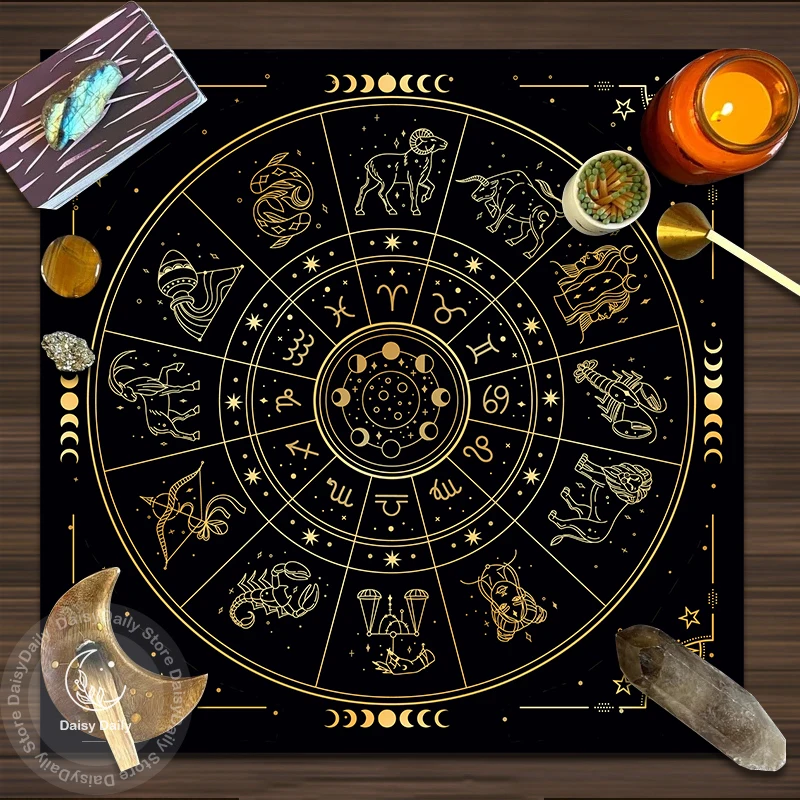 

Tarots Tablecloth Altar Cloth Alter Cloth Tarot Cloth for Spread Tarot Reading Cloth Board Game Fortune Astrolog Decor Cloth