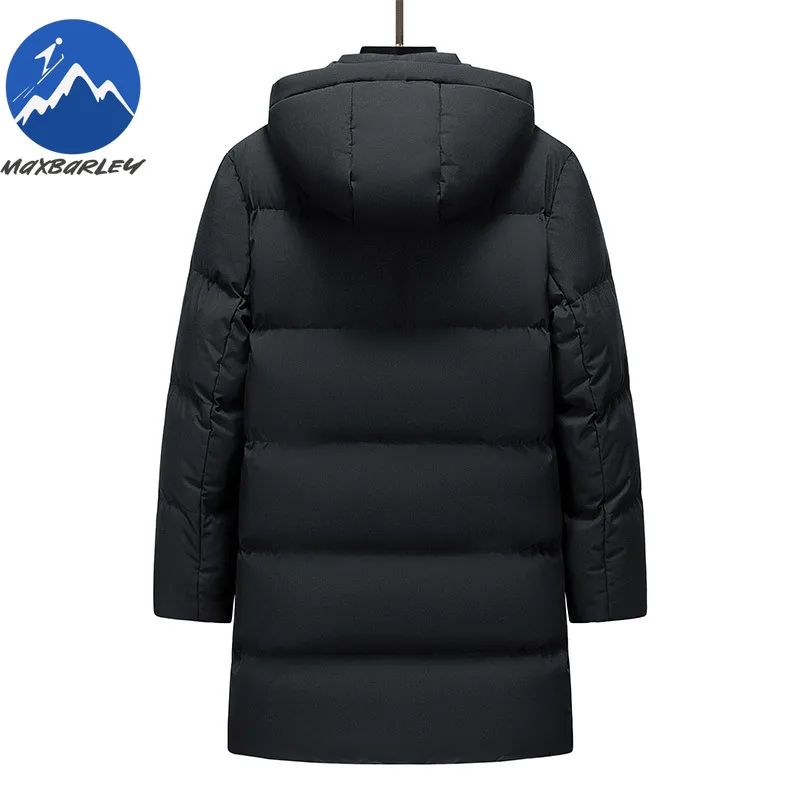 سترة Maxbarley الفاخرة للرجال من الجرافين بغطاء للرأس للعمل في الهواء الطلق معطف مقاوم للرياح مقاس كبير فضفاض للمشي لمسافات طويلة سترات شتوية مبطنة خفيفة الوزن