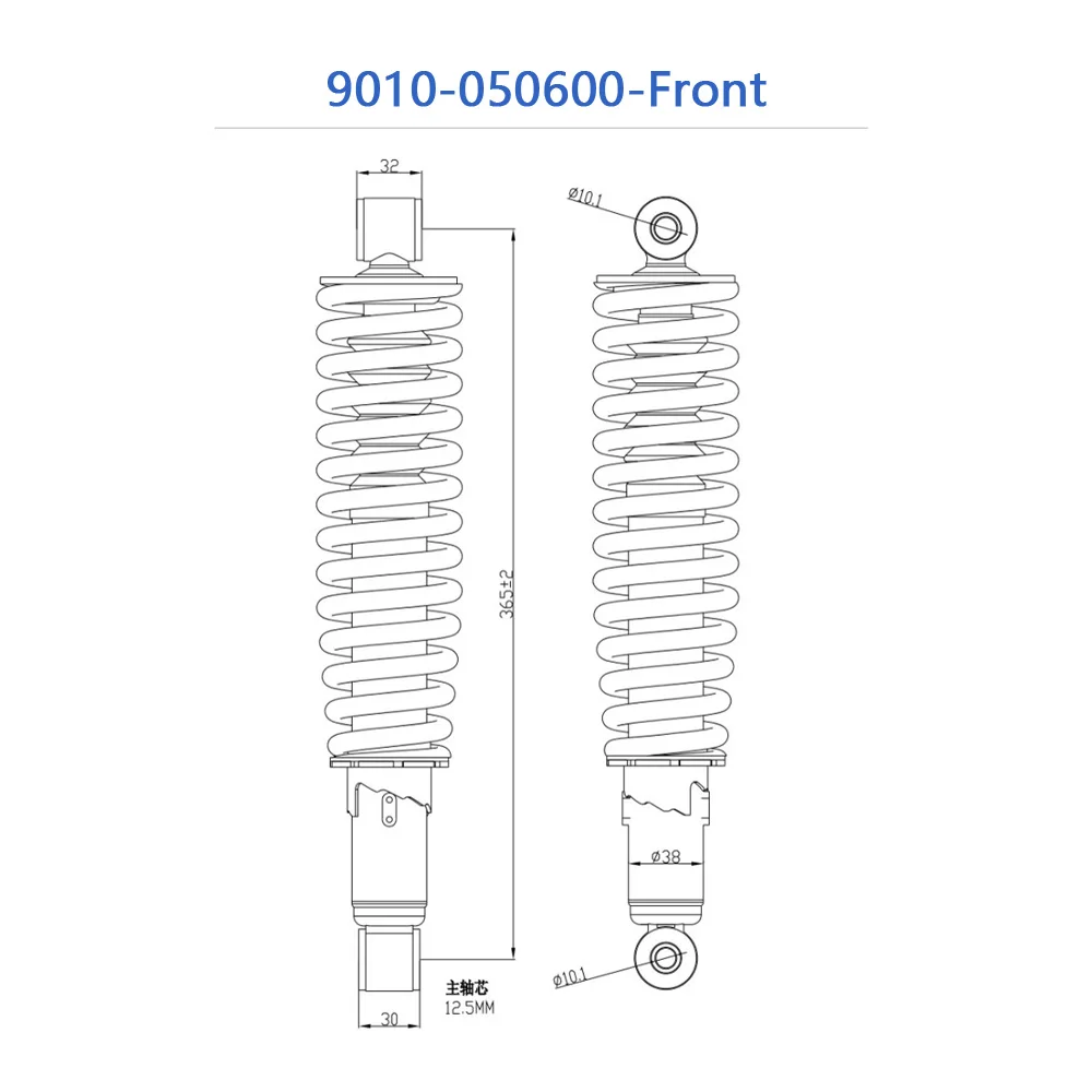 Front Rear Shock Absorber For CFMoto 9010-050600 9010-060600 ATV Accessories CF600 CF625 X6 CF600ATR CF600AU CF Moto Part