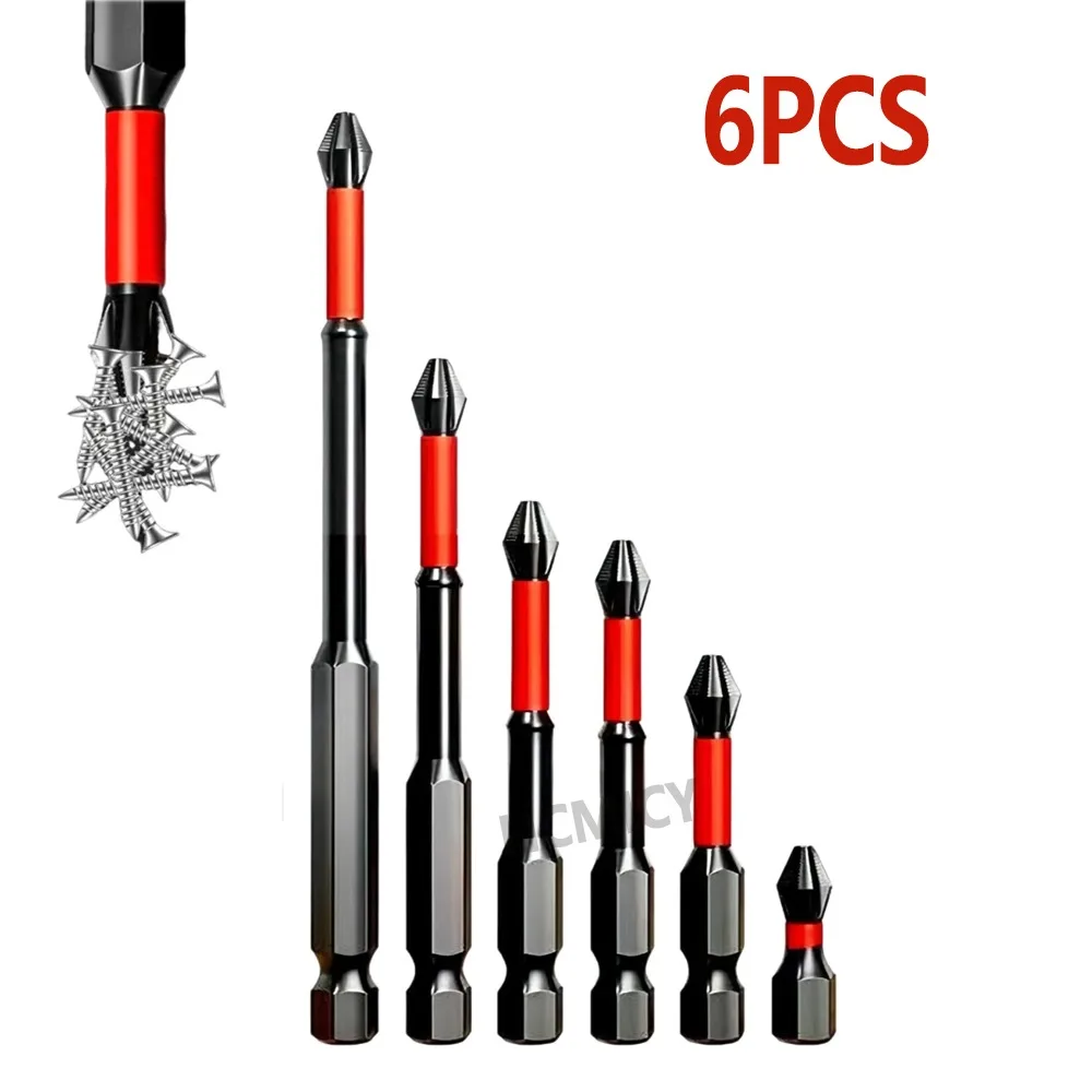 

Magnetic Anti-shock Batch Head High Hardness Non-Slip Impact Bits High hardness magnetic drill Cross Screwdriver Set