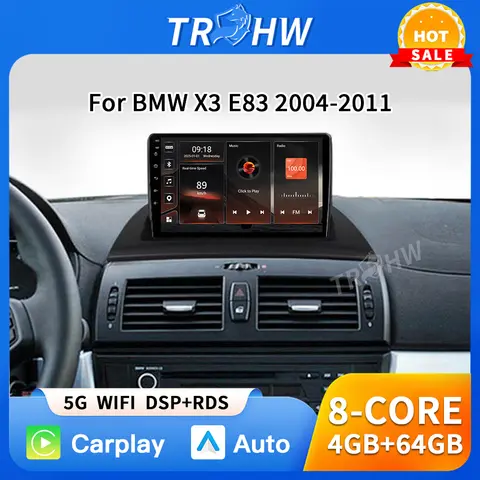 Carplay For BMW X3 E83 2004 2005 2006 2007 2008 2009 2010 2011 2012 Car Radio Multimedia Video Player Navi GPS Stereo