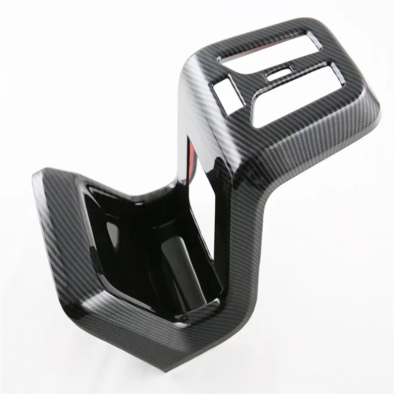 

A65P-For BMW X1 U11 2023 2024 Car Rear Air Conditioning Outlet Vent Cover Trim Sticker Accessories - ABS Carbon Fiber