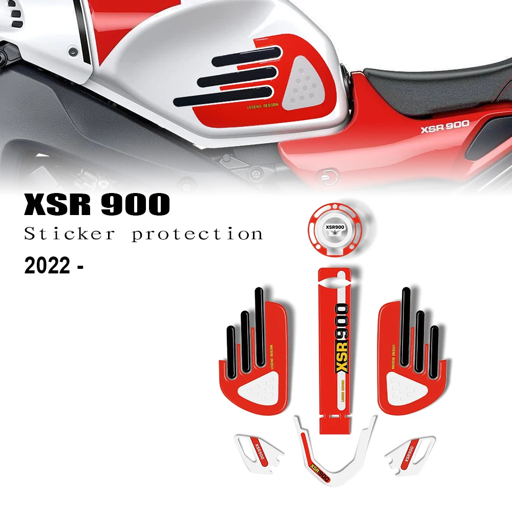 

For xsr 900 stickers 3D resin motorcycle accessories decorative sticker protection kit XSR 900 2022-2025