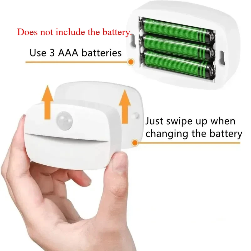 LED PIR Motion Sensor Light Bedroom Bedside Lamps Induction Lamp LED Night Light for Closet Cabinet Hallway Stair Lighting