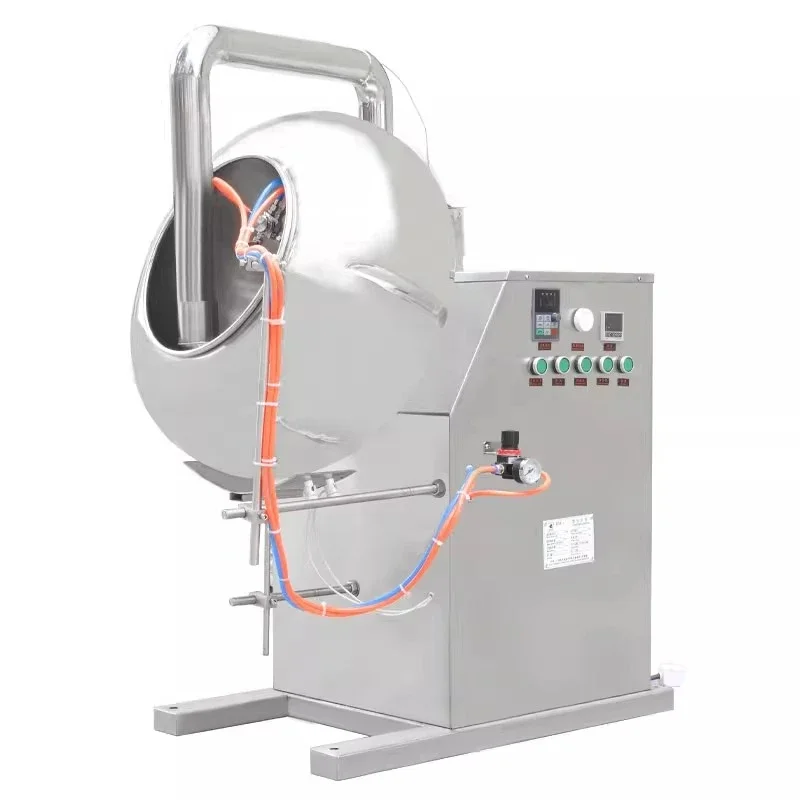 Automatic spray coating machine Chinese medicine balls drying and polishing machine tablet tablet candy seed icing machine