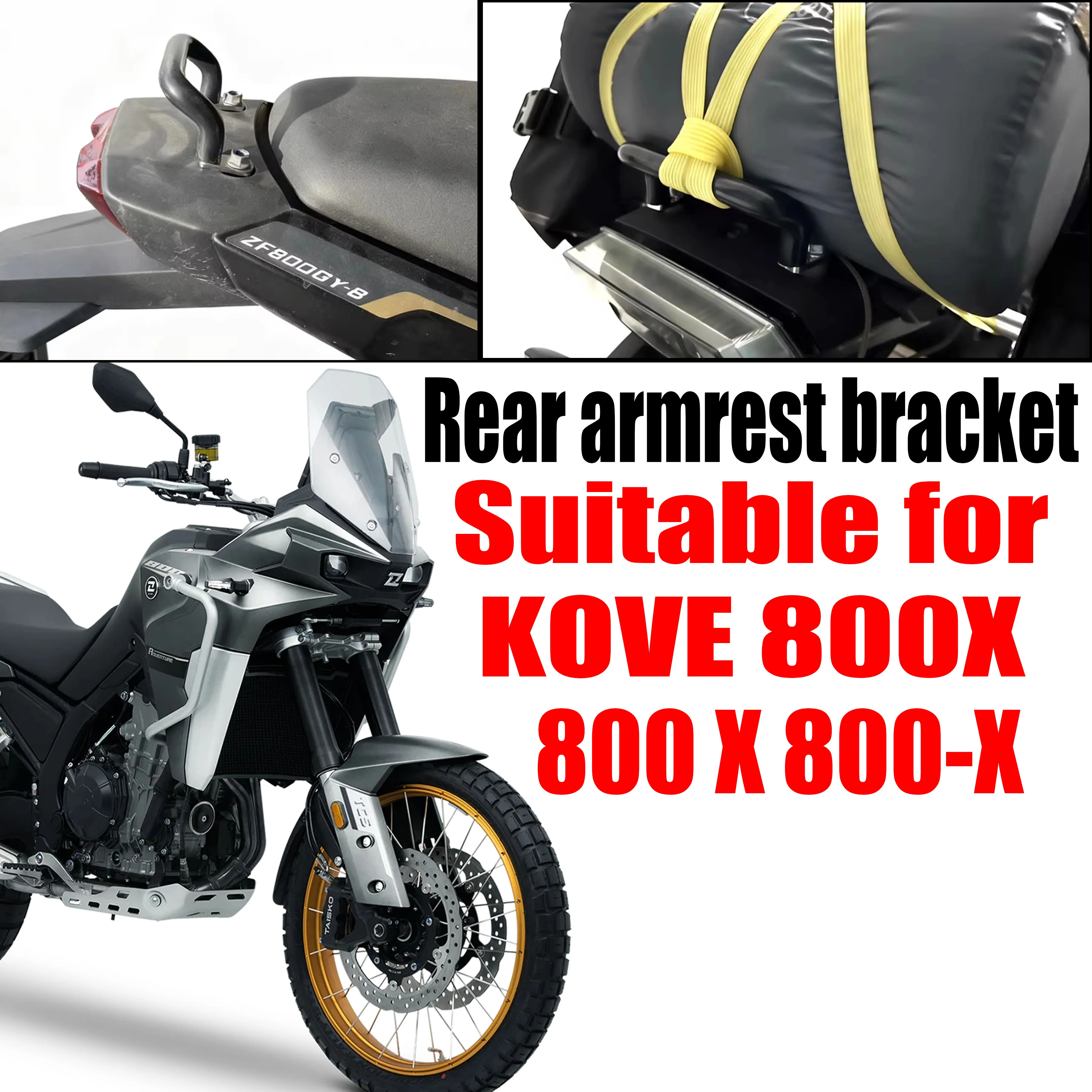 Brand new accessories for KOVE 800X 800-X motorcycles rear rack bracket rear grab handle and luggage rack