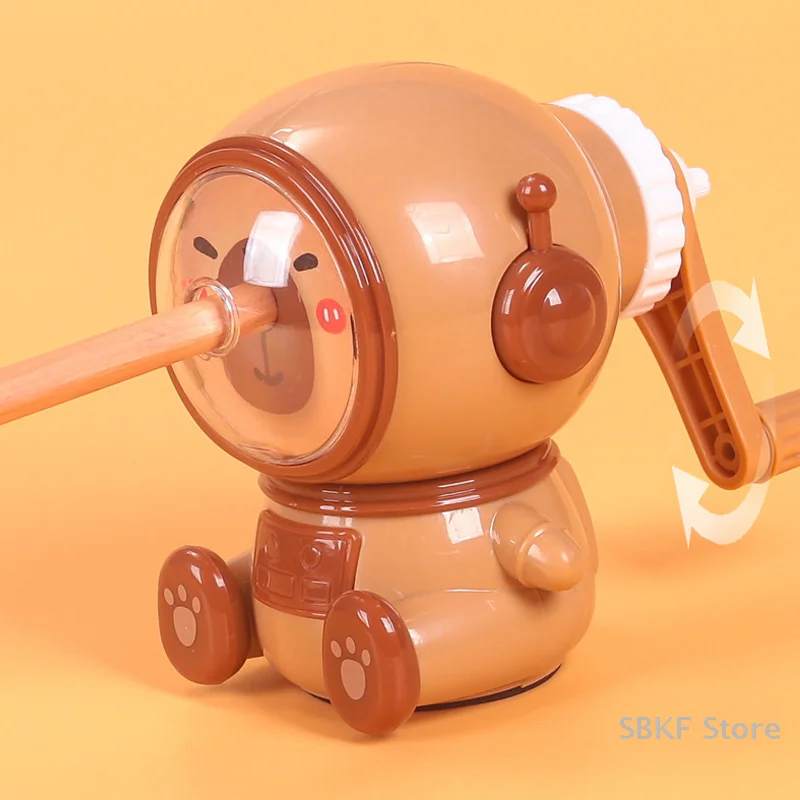 Auto Third Gear Cartoon Capybara Sharpener; An Attractive Lead Pencil Essential for Students