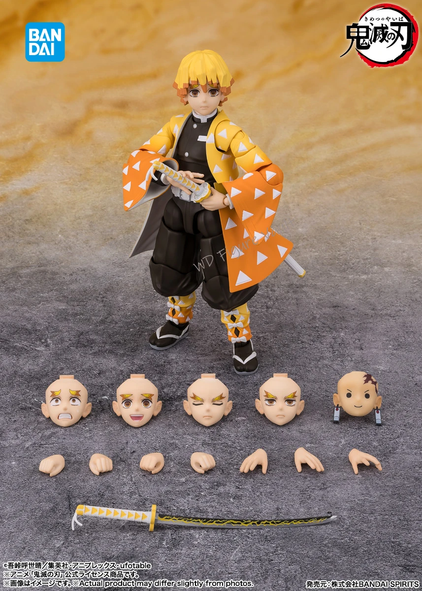 

Bandai Officially Licensed Demon Slayer: Kimetsu no Yaiba S.H.Figuarts Agatsuma Zenitsu 14CM PVC Figure Model Toy Gift
