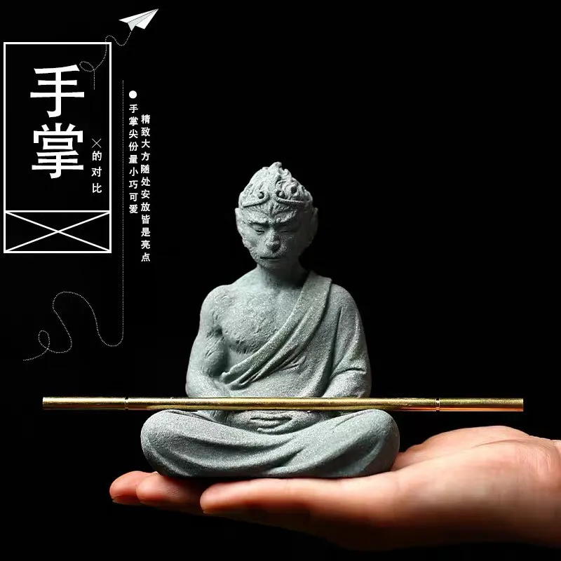 Black Myth Wukong Decoration Qi Tian Da Sheng Chinese Style over the Buddha Interior Decorations Landscape Micro Bonsai